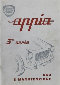 Lancia Appia Series 3 1960 Owner Manual (4698)